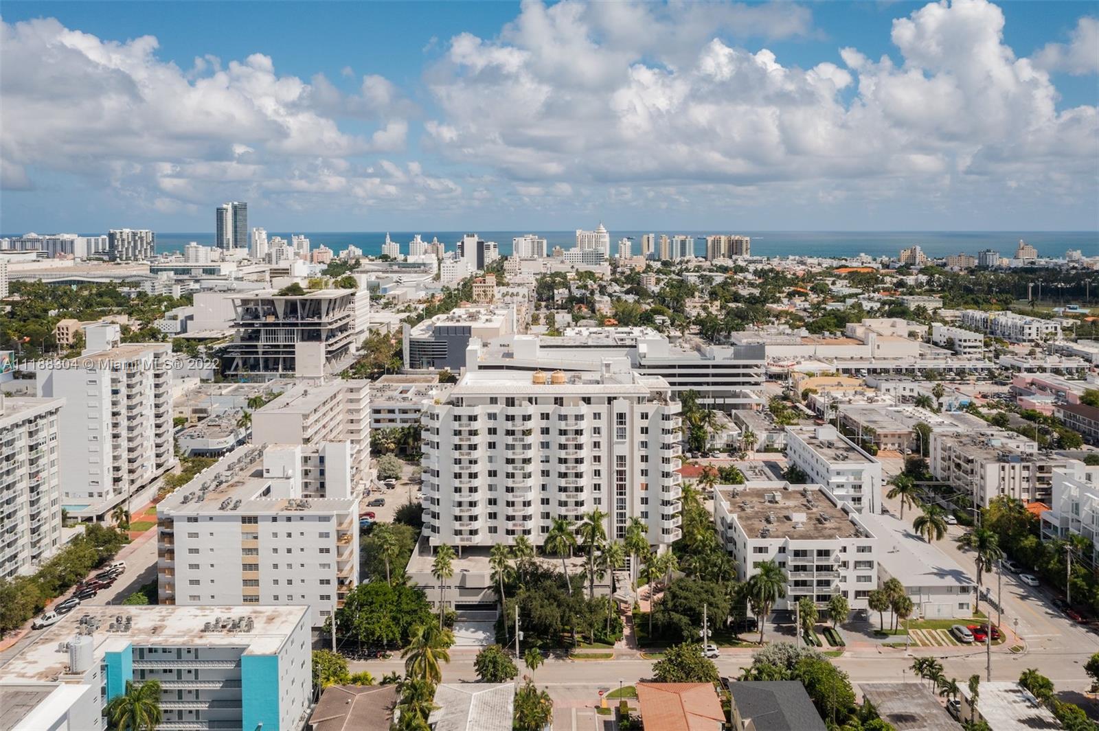 1621 Bay Road, Unit 602 Miami Beach, FL 33139 - Photo 19 of 28 an aerial view of city