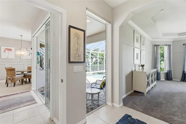 a view of livingroom with furniture and windows