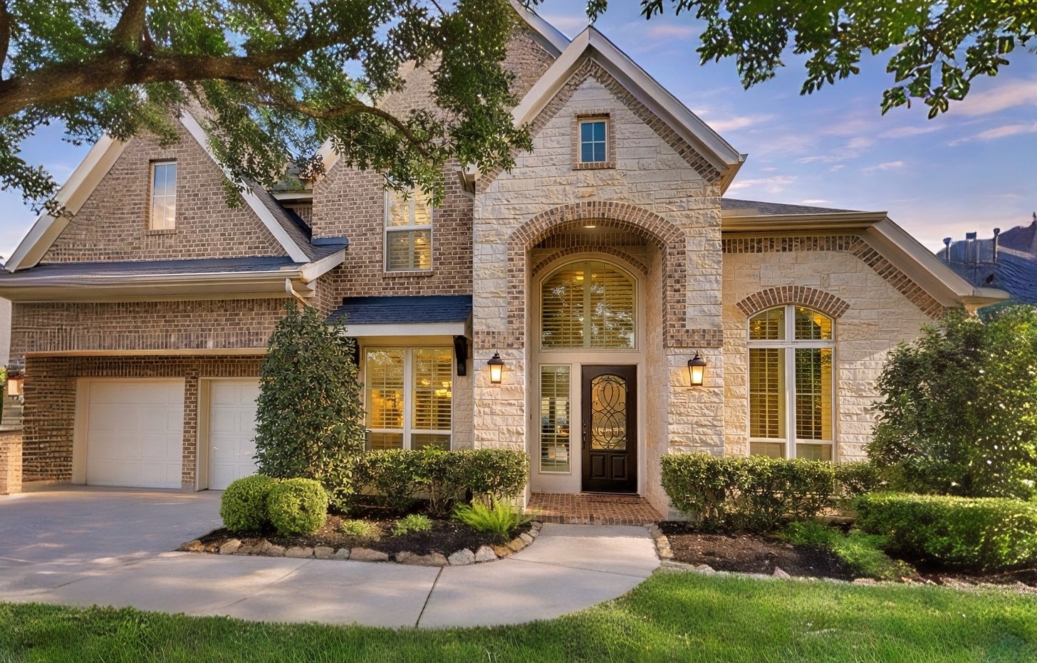 Stunning Firesthorne home on a premium lot with no side neighbors and a lake view.