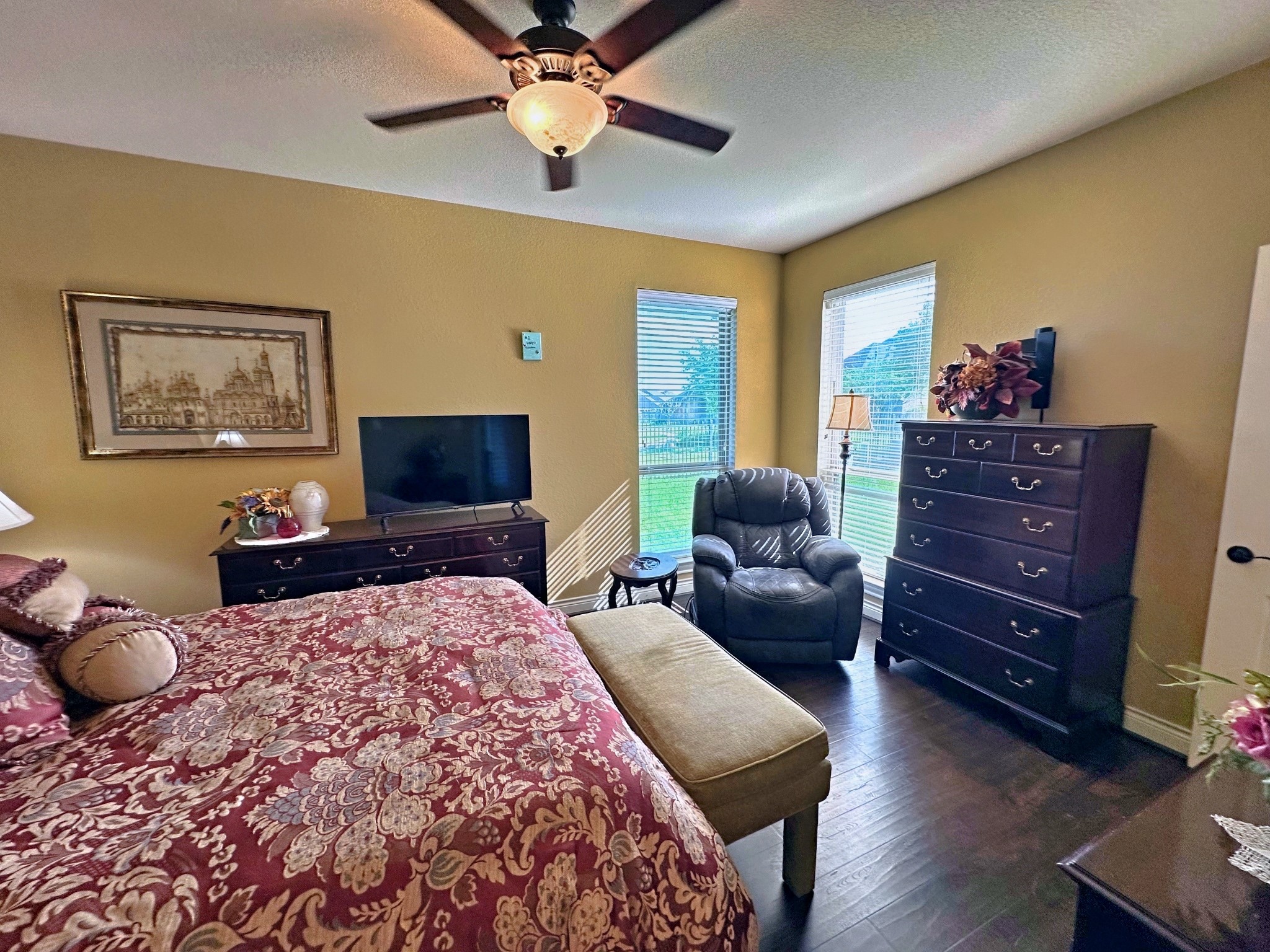 27838 Colonial Point Drive Katy, TX 77494 - Photo 14 of 28 Spacious secondary bedroom with room for seating, abundant natural light and water views.