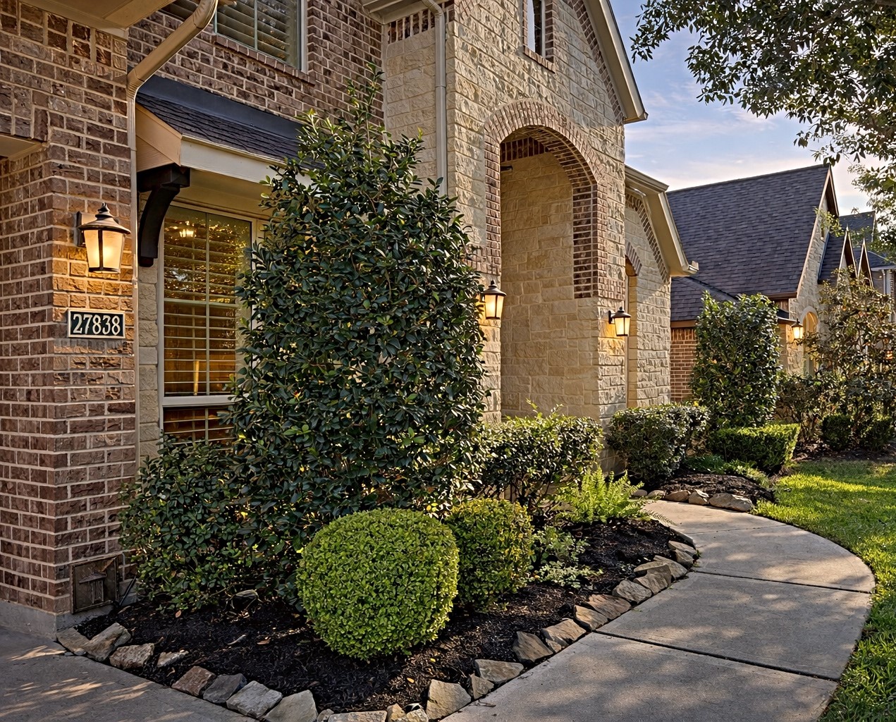 27838 Colonial Point Drive Katy, TX 77494 - Photo 4 of 28 Beautiful front walkway leading to a warm and inviting entry.