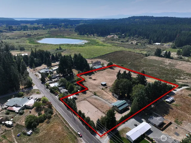 an outdoor space with furniture