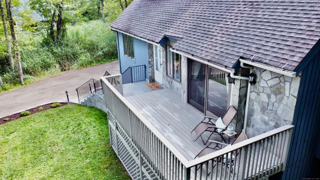 a view of balcony with deck and outdoor space