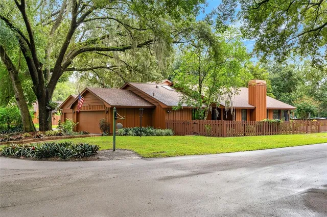 a small house in middle of the forest