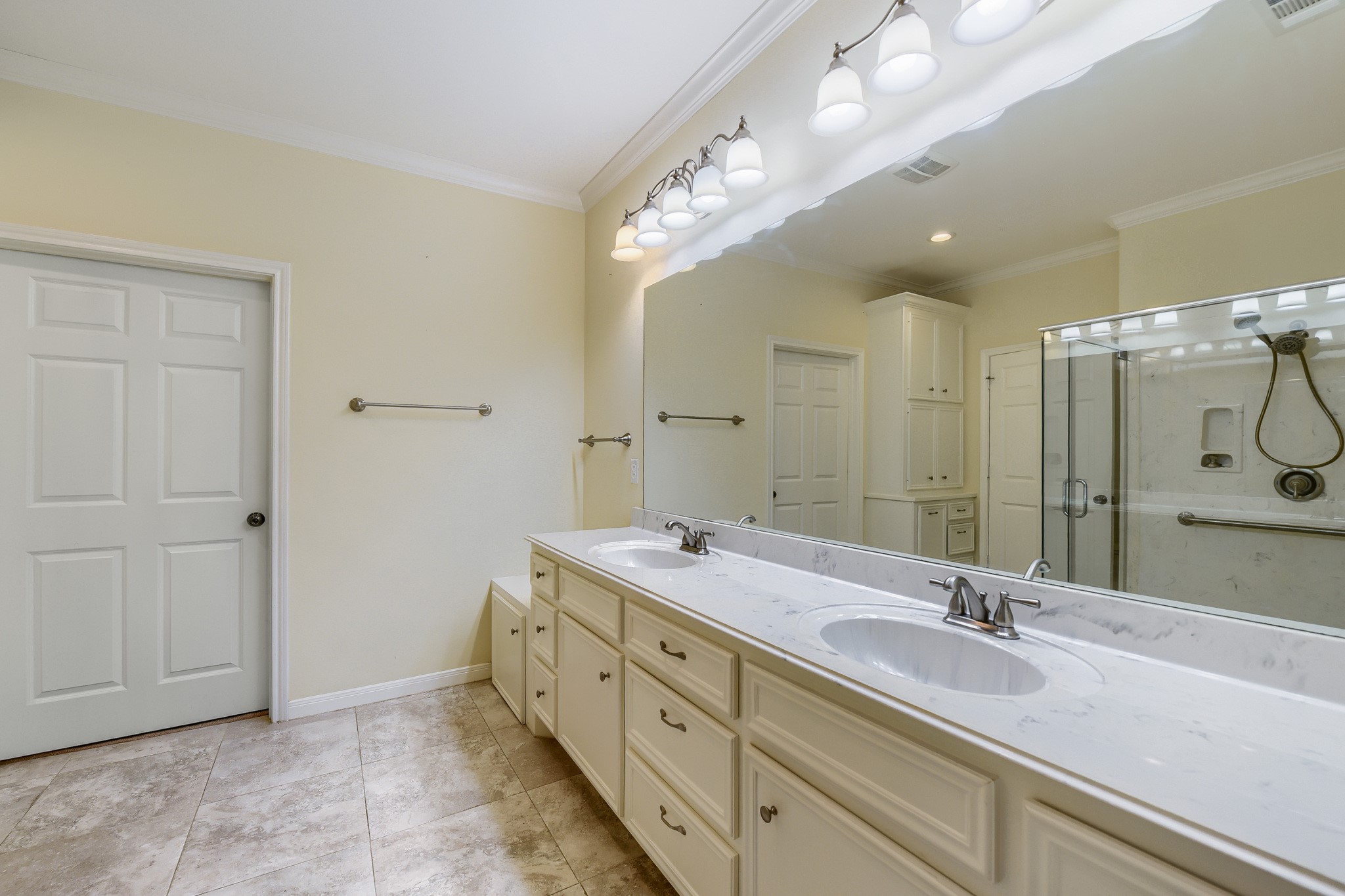 2215 Penick Road Waller, TX 77484 - Photo 21 of 33 Large en-suite bathroom with double vanities and tons of countertop space