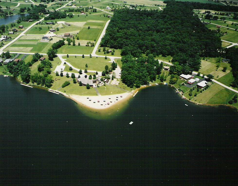 955 Breckenboro Road Lake Summerset, IL 61019 - Photo 9 of 13 an aerial view of a house with a yard basket ball court and outdoor seating