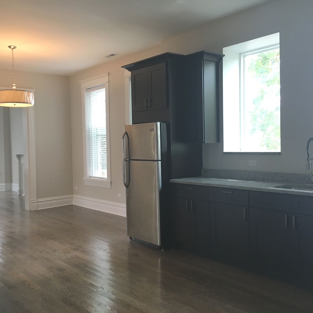 2002 South Desplaines Street, Unit 1F Chicago, IL 60616 - Photo 5 of 9 an empty room with wooden floor and a window