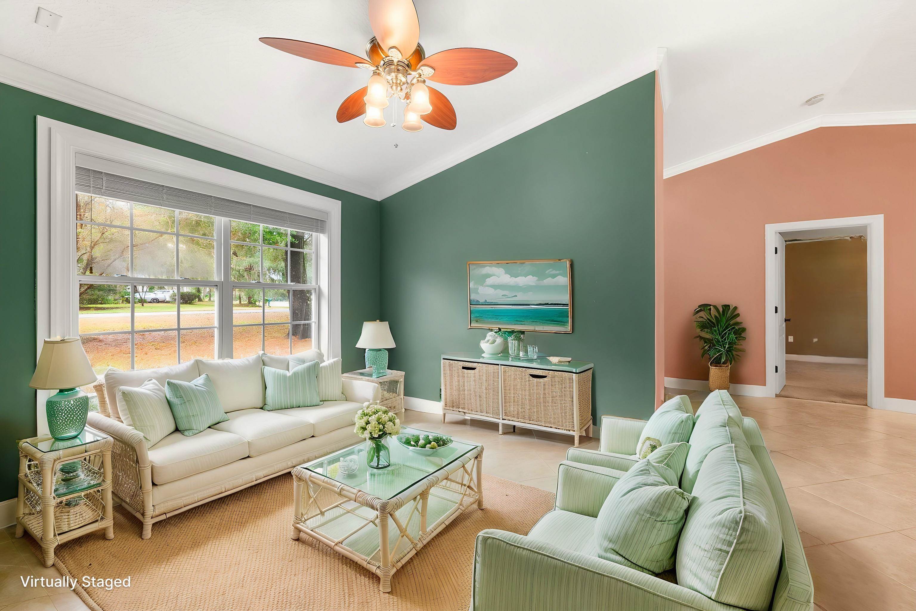 3489 Kings Road St. Augustine, FL 32086 - Photo 14 of 76 a living room with furniture and a large window
