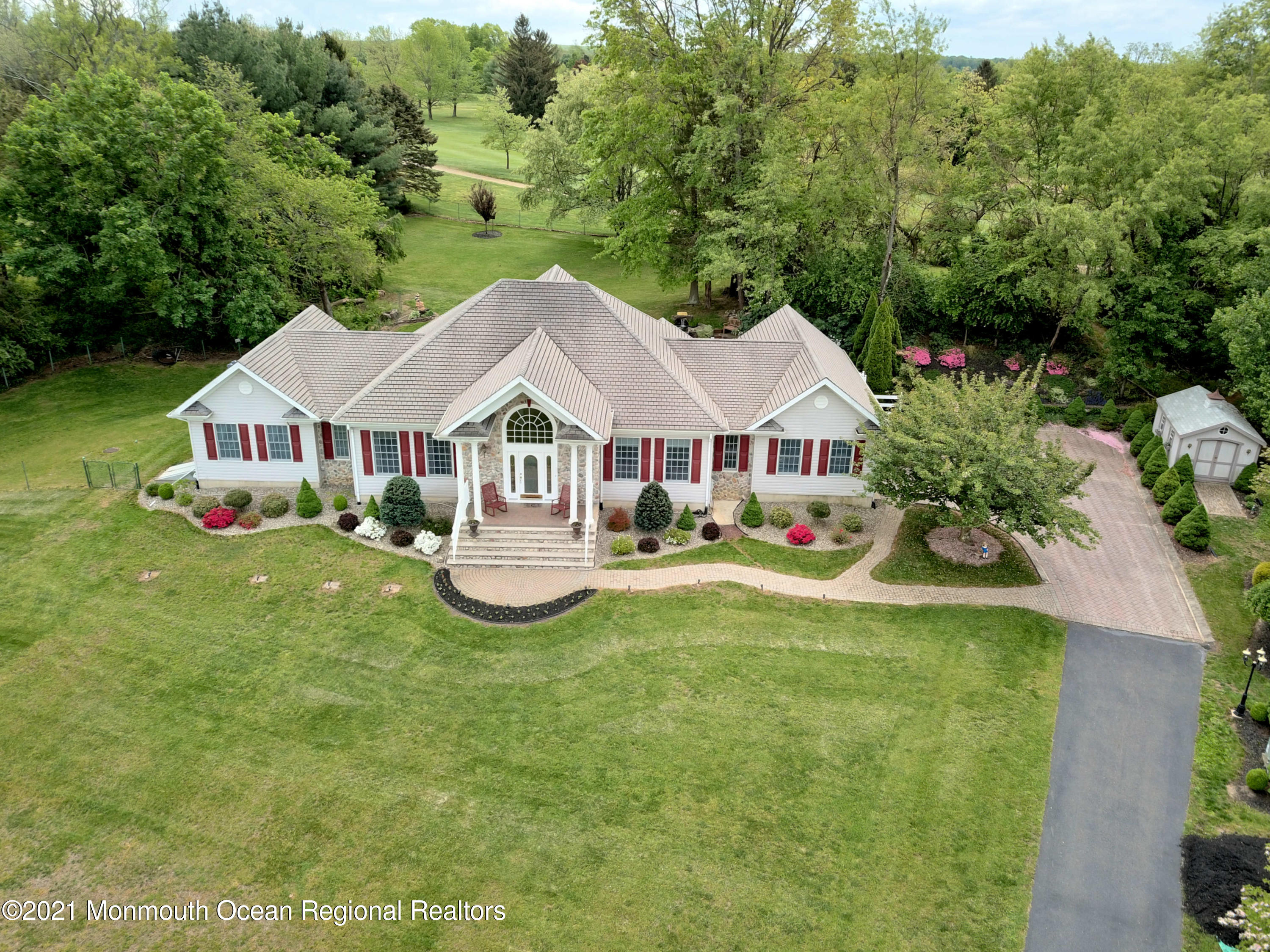 115 Burlington Path Road Cream Ridge, NJ 08514 - Photo 3 of 65 7-Front-115-Burlington-Path-Rd
