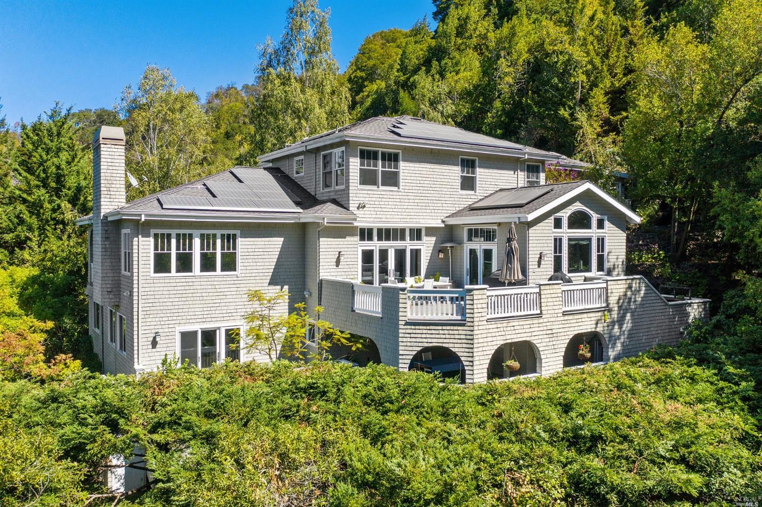 a house view with a garden space