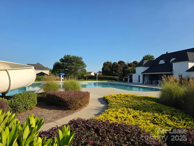 a view of a lake from a terrace