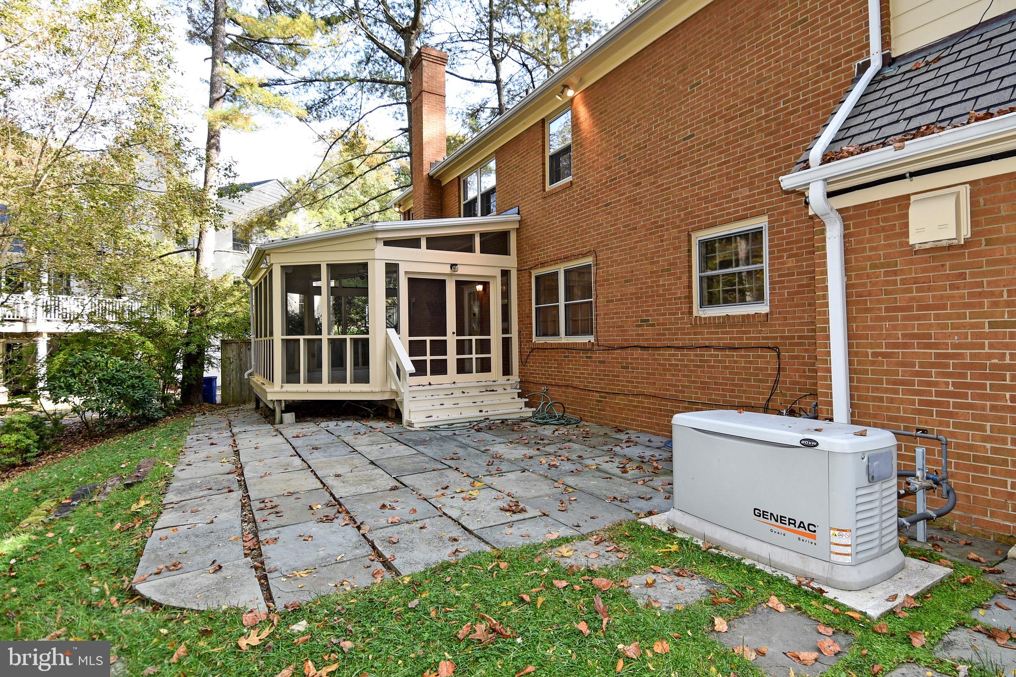 8011 Greentree Road Bethesda, MD 20817 - Photo 50 of 55 Rear Patio and Generator