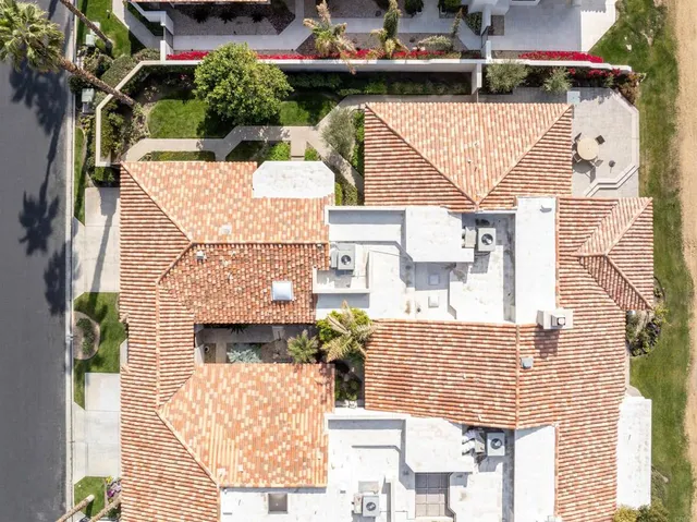 an aerial view of a houses