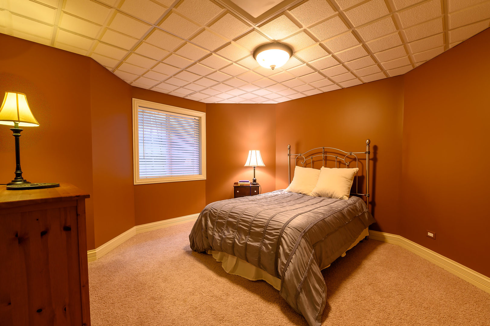 3416 Frankstowne Drive Naperville, IL 60565 - Photo 37 of 41 a bedroom with a bed and a lamp
