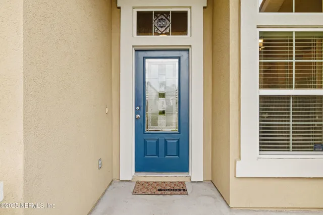 a view of front door of house