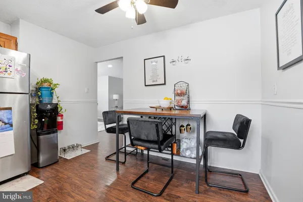 a workspace with furniture