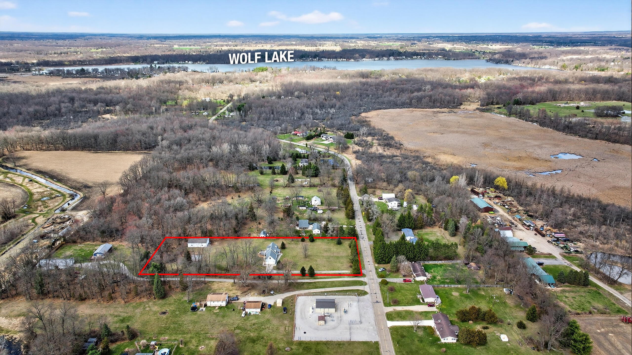 5452 Oakpoint Road Jackson, MI 49201 - Photo 62 of 65 091_5452 Oak Point Rd Jackson MI (Aerial