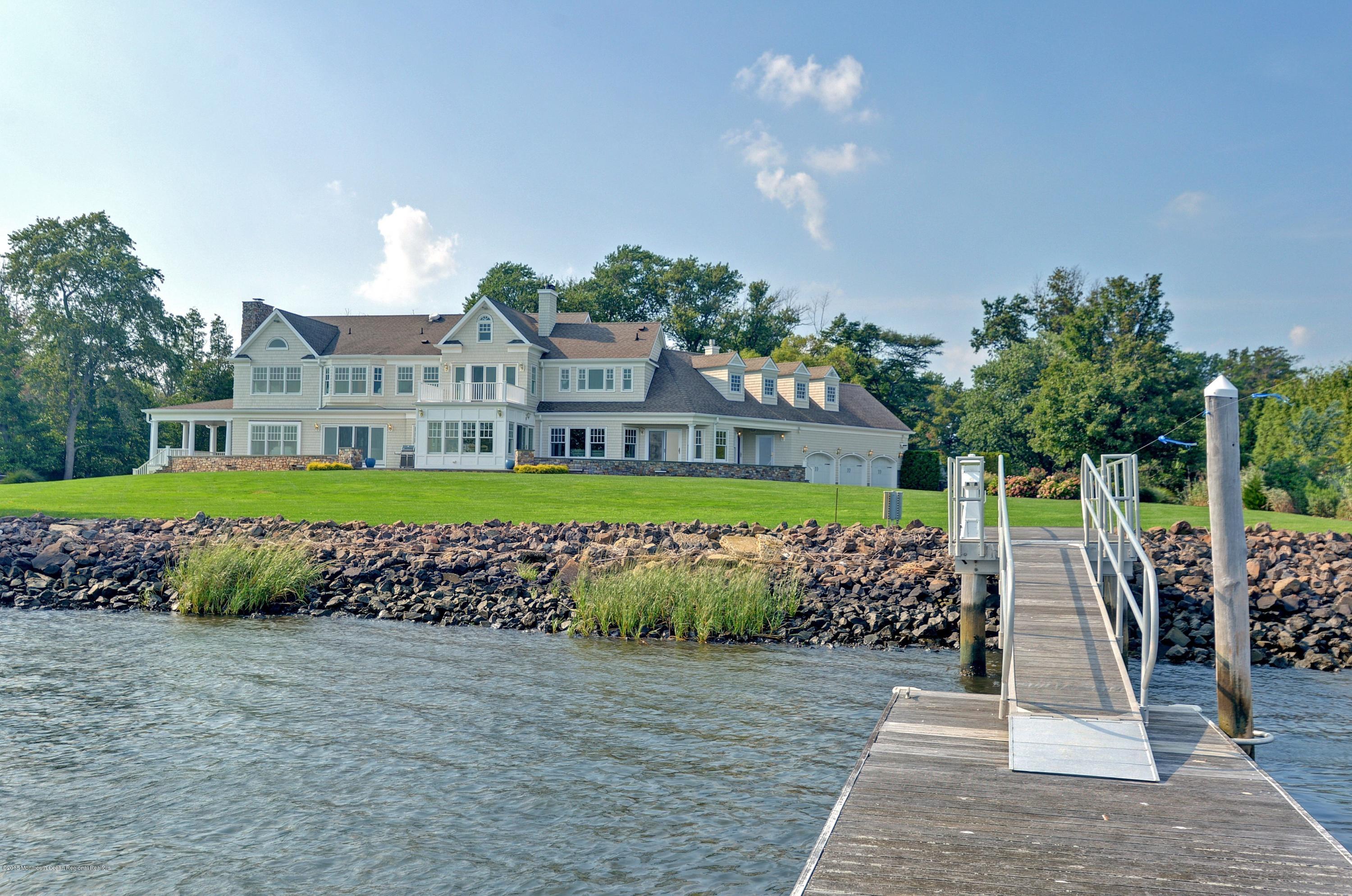 21 Heathcliff Road Rumson, NJ 07760 - Photo 3 of 64 03_Back view from dock