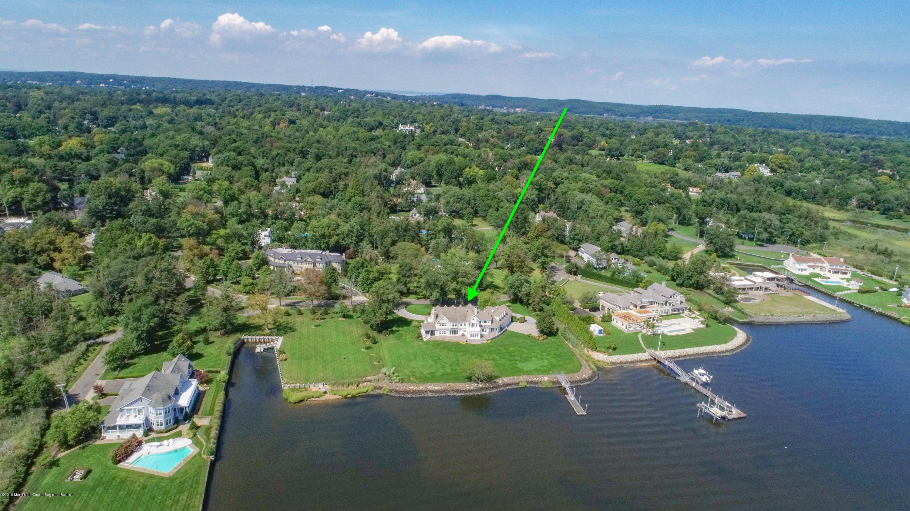 21 Heathcliff Road Rumson, NJ 07760 - Photo 59 of 64 59_Aerial view to the northeast