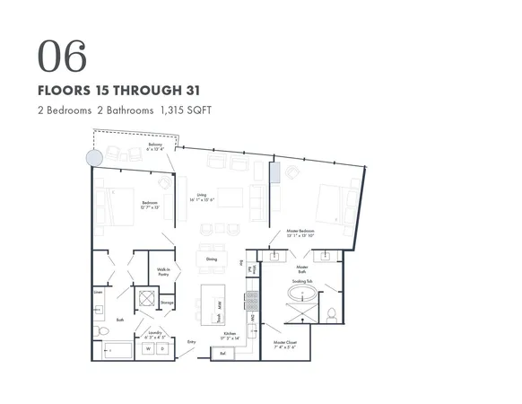 $5,800 | 1616 West End Avenue, Unit 3006, Nashville, TN 37203