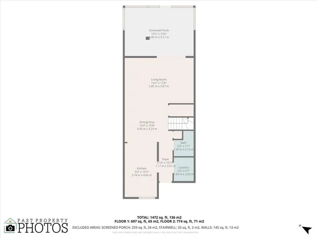 a view of a hallway with wooden floor and closet