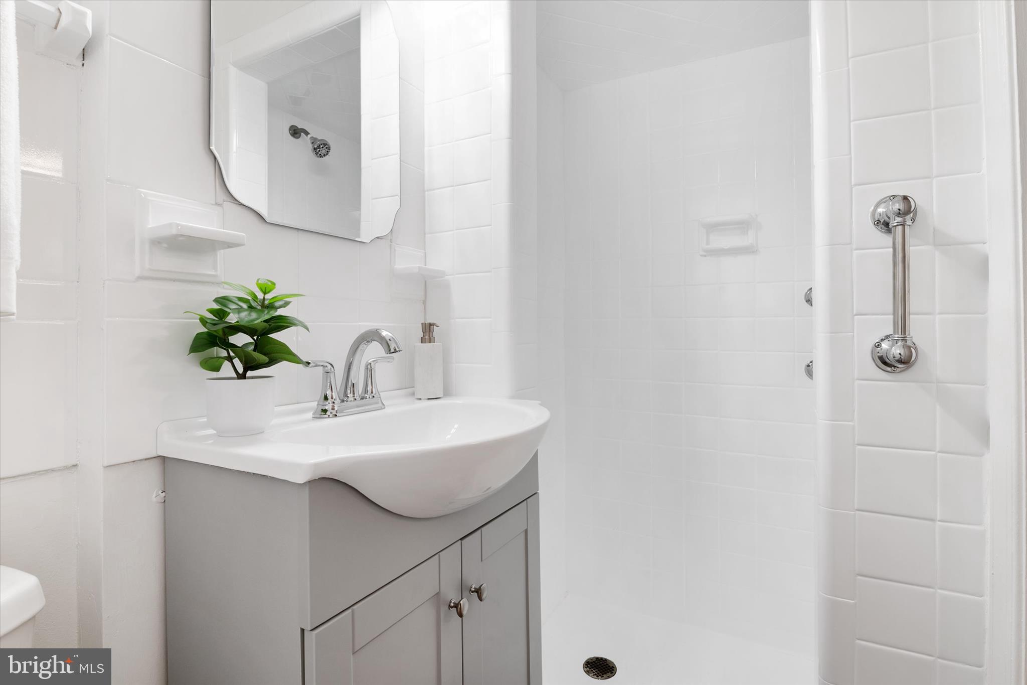 11006 Childs Street Silver Spring, MD 20901 - Photo 18 of 42 a bathroom with a sink and mirror