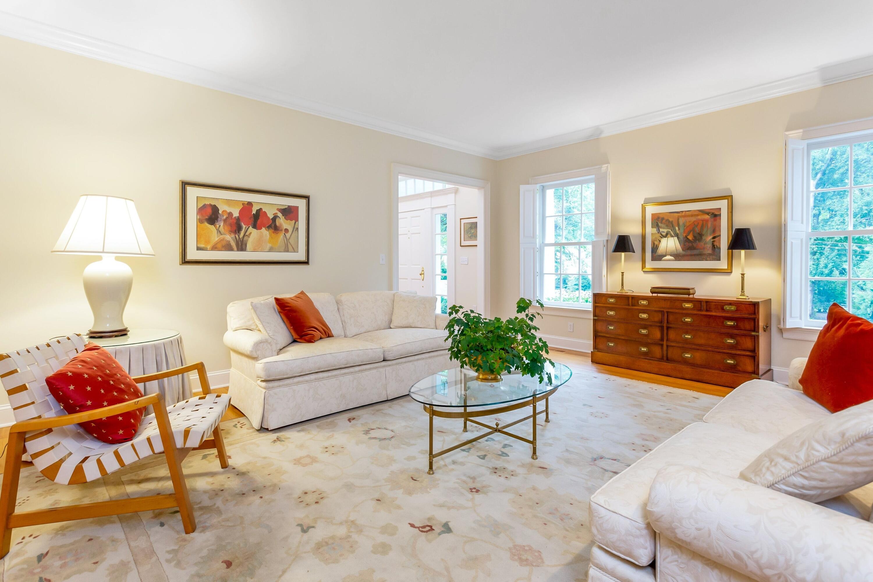17 Harbor Road Darien, CT 06820 - Photo 8 of 41 a living room with furniture and a couch