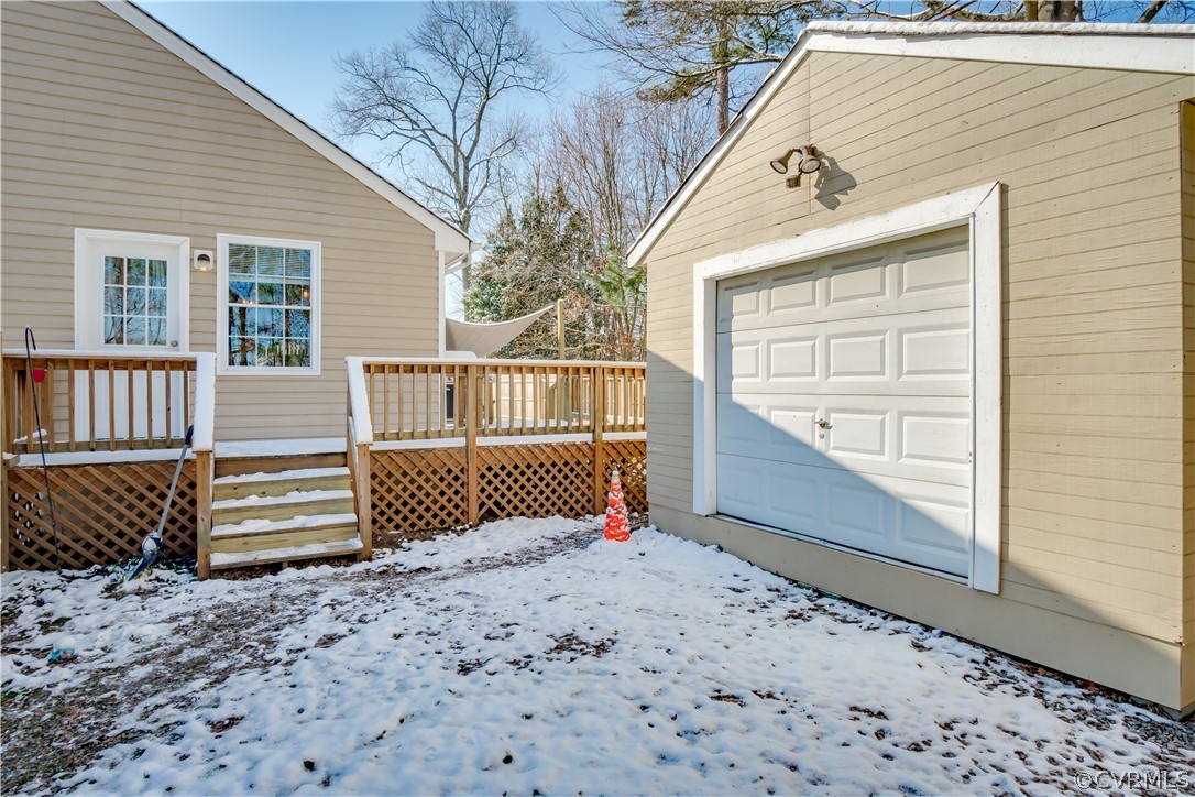 15948 Sandwave Road Chester, VA 23831 - Photo 21 of 22 a view of a house with a wooden deck