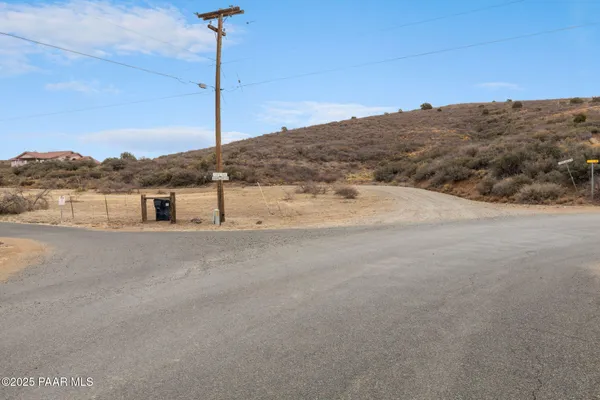 a view of a road with mountain view
