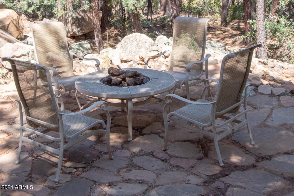 4533 Sundown Lane Pine, AZ 85544 - Photo 16 of 38 Fire Pit Seating Area