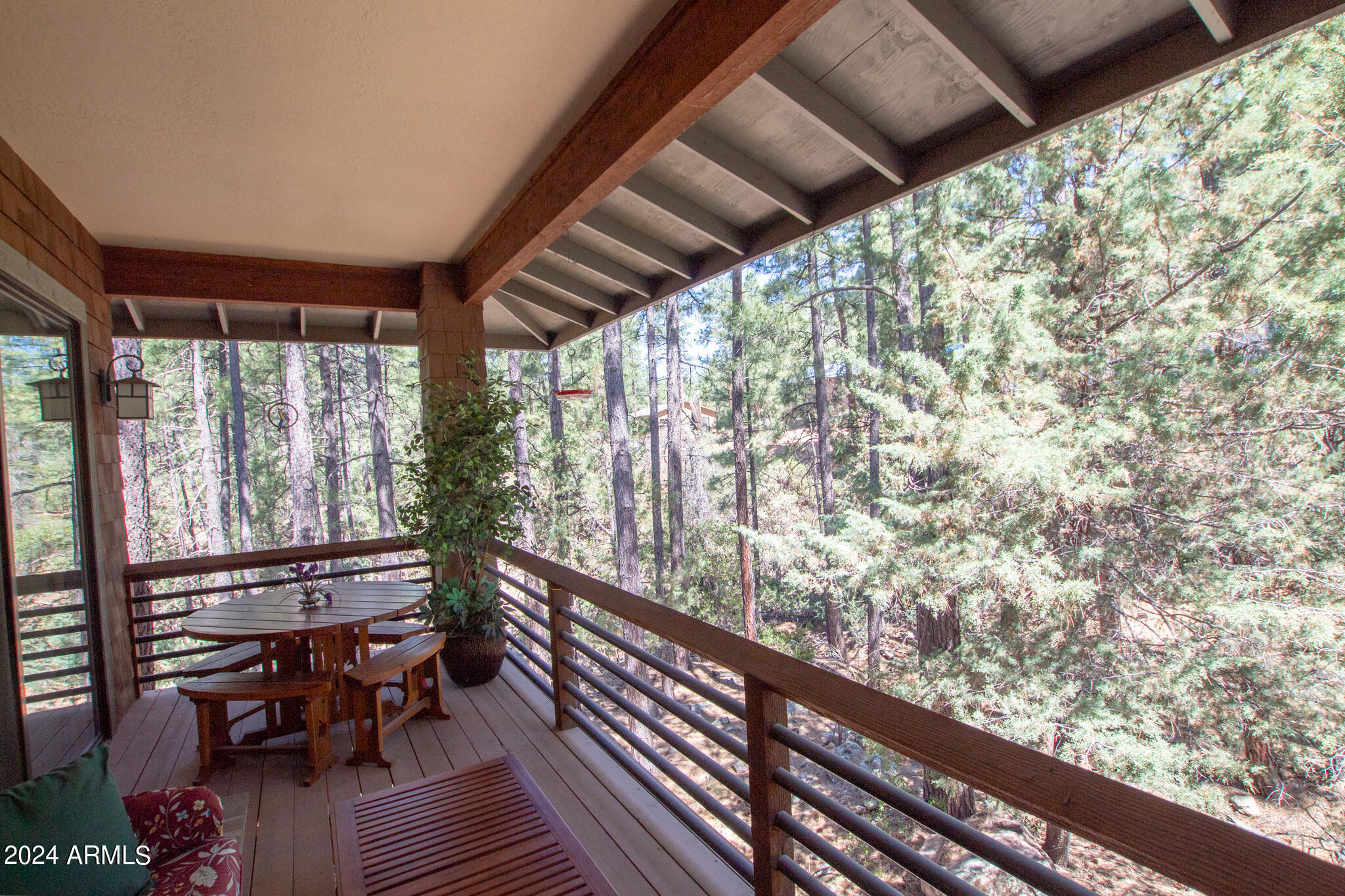 4533 Sundown Lane Pine, AZ 85544 - Photo 10 of 38 Shaded Patio with Relaxing Views