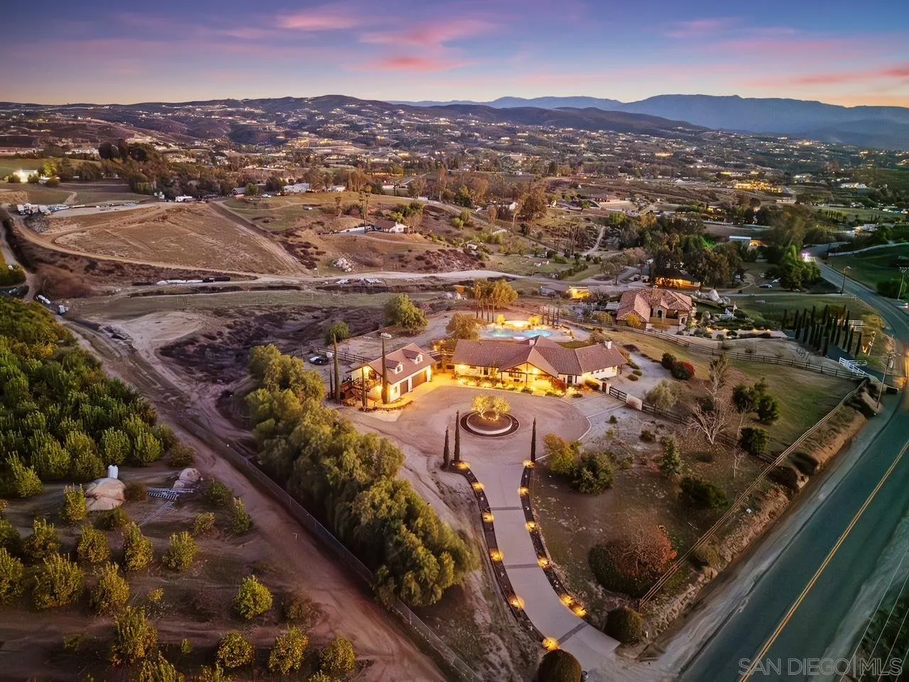 38408 Mesa Road Temecula, CA 92592 - Photo 50 of 57 an aerial view of residential houses with outdoor space