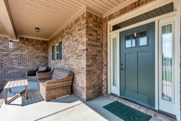 a view of outdoor space with seating space