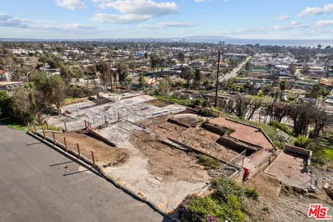a view of city and mountain