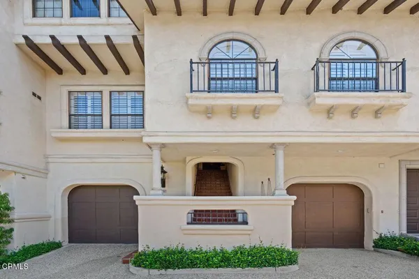a view of a fireplace with windows