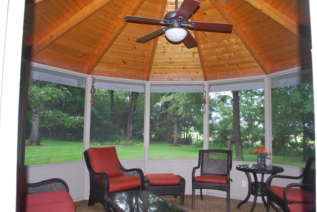 9217 Oak Ridge Drive Rochelle, IL 61068 - Photo 19 of 25 a view of a patio with a table chairs and a backyard