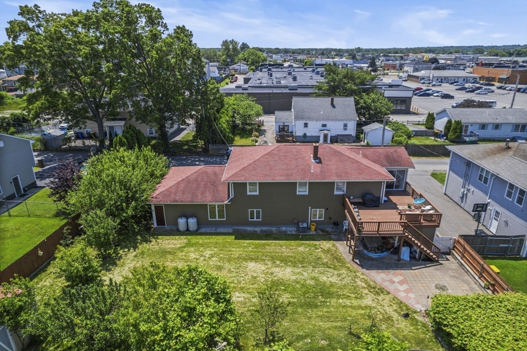 146 Lisbon Street Fall River, MA 02721 - Photo 39 of 42 an aerial view of a house with swimming pool garden and patio