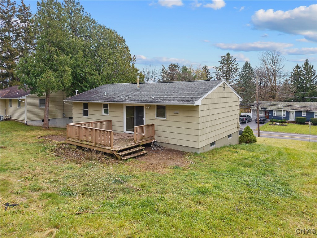3617 Warners Road Camillus, NY 13209 - Photo 26 of 31 A flat area around the deck makes outdoor entertai