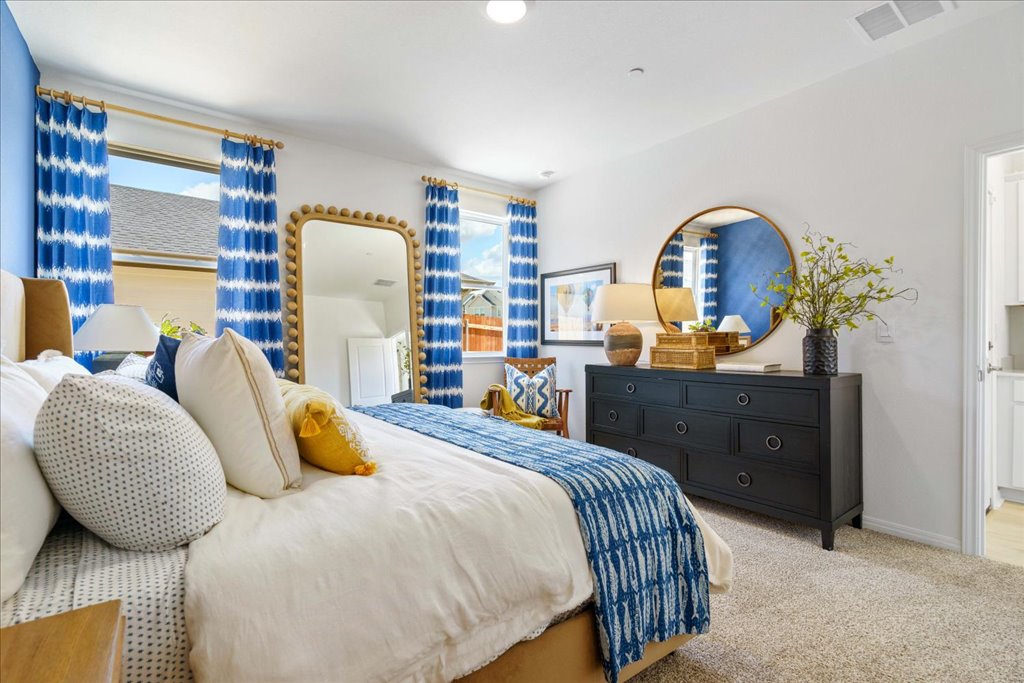 2513 Caleb Asher Loop Round Rock, TX 78665 - Photo 14 of 40 a bedroom with a bed and window