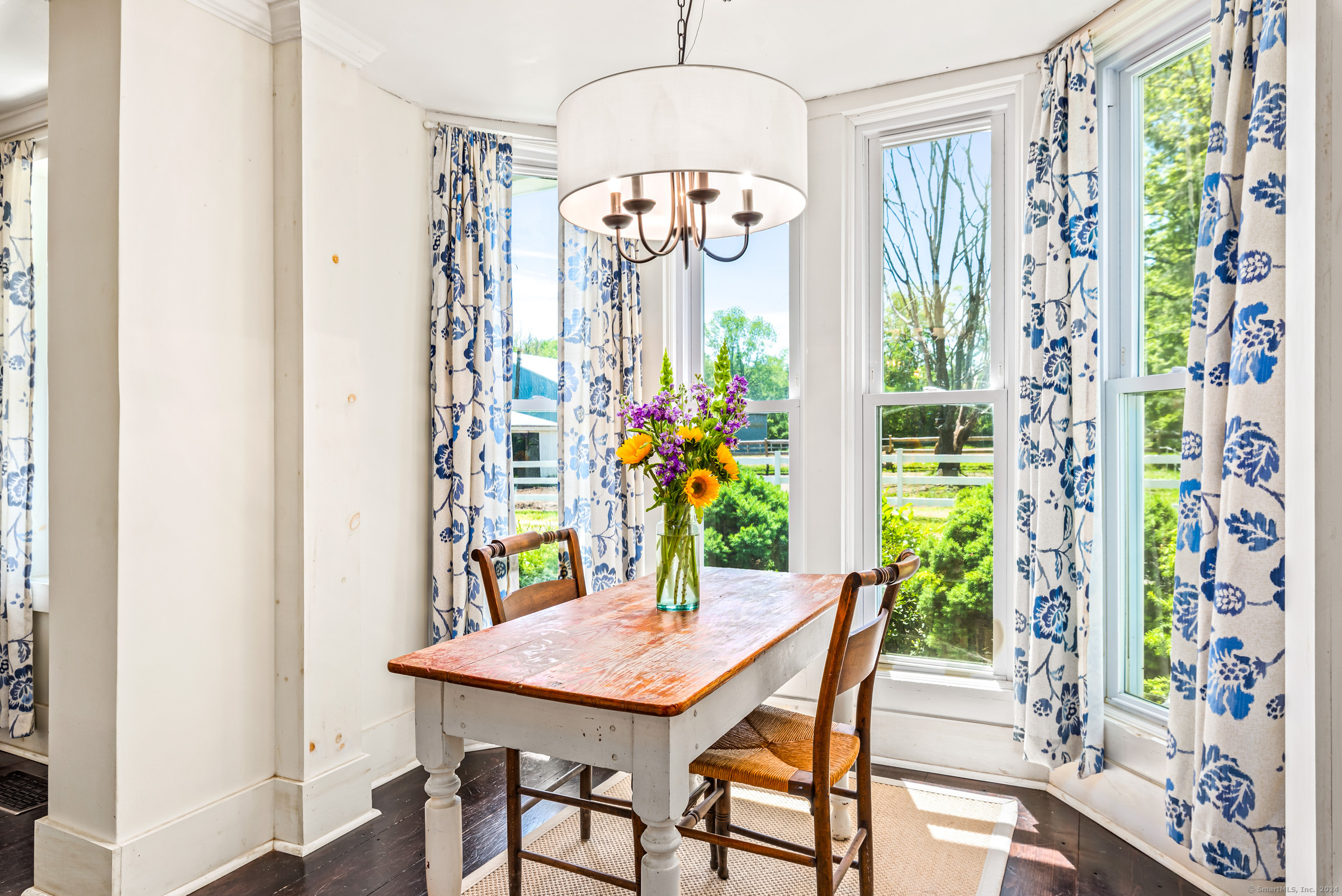 402 Perrin Road Woodstock, CT 06281 - Photo 13 of 40 a view of a dining room with furniture window and outside view