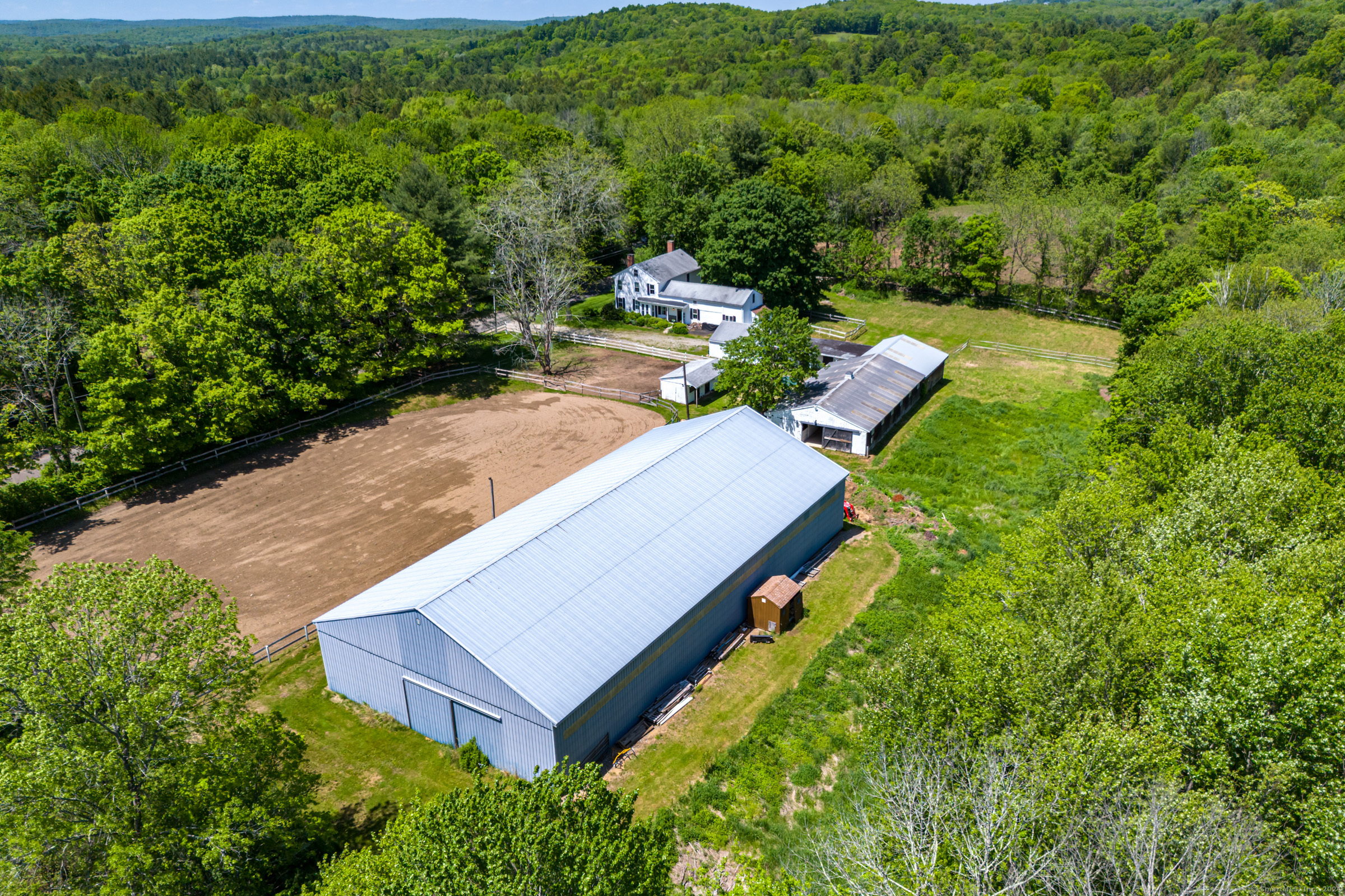 402 Perrin Road Woodstock, CT 06281 - Photo 4 of 40 an aerial view of a house with a yard