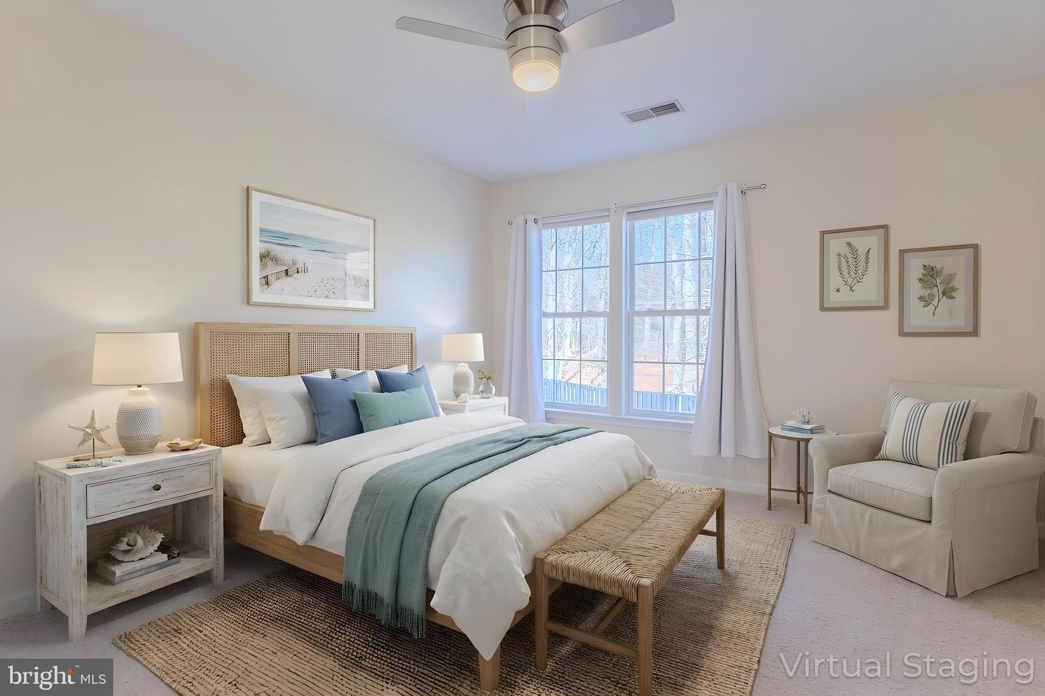 2437 High Brandy Way Odenton, MD 21113 - Photo 25 of 47 a bedroom with a bed and a couch