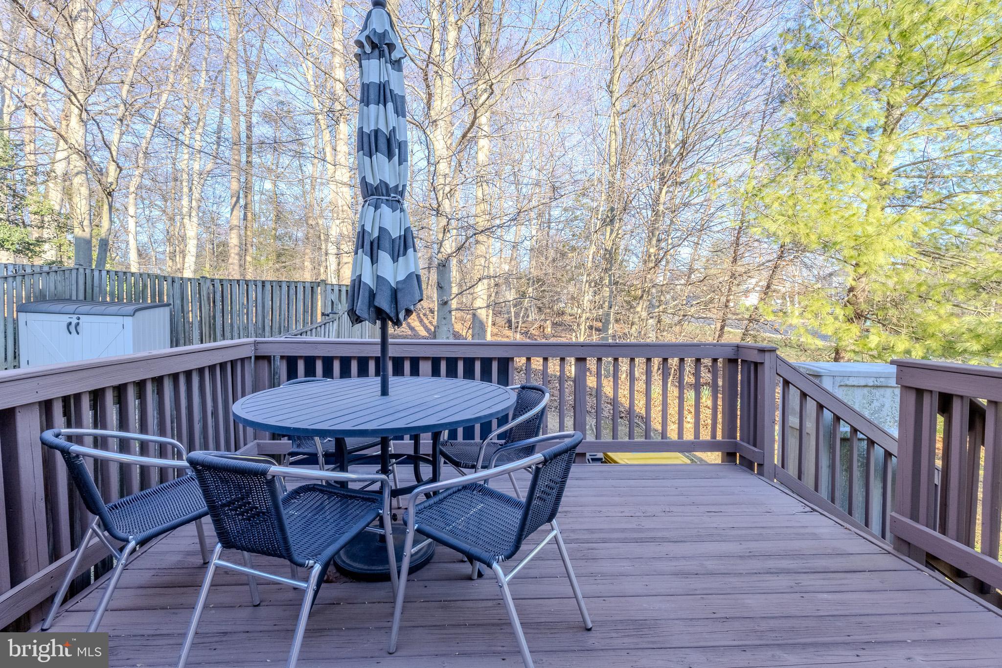 2437 High Brandy Way Odenton, MD 21113 - Photo 42 of 47 a view of a chairs and table on the deck