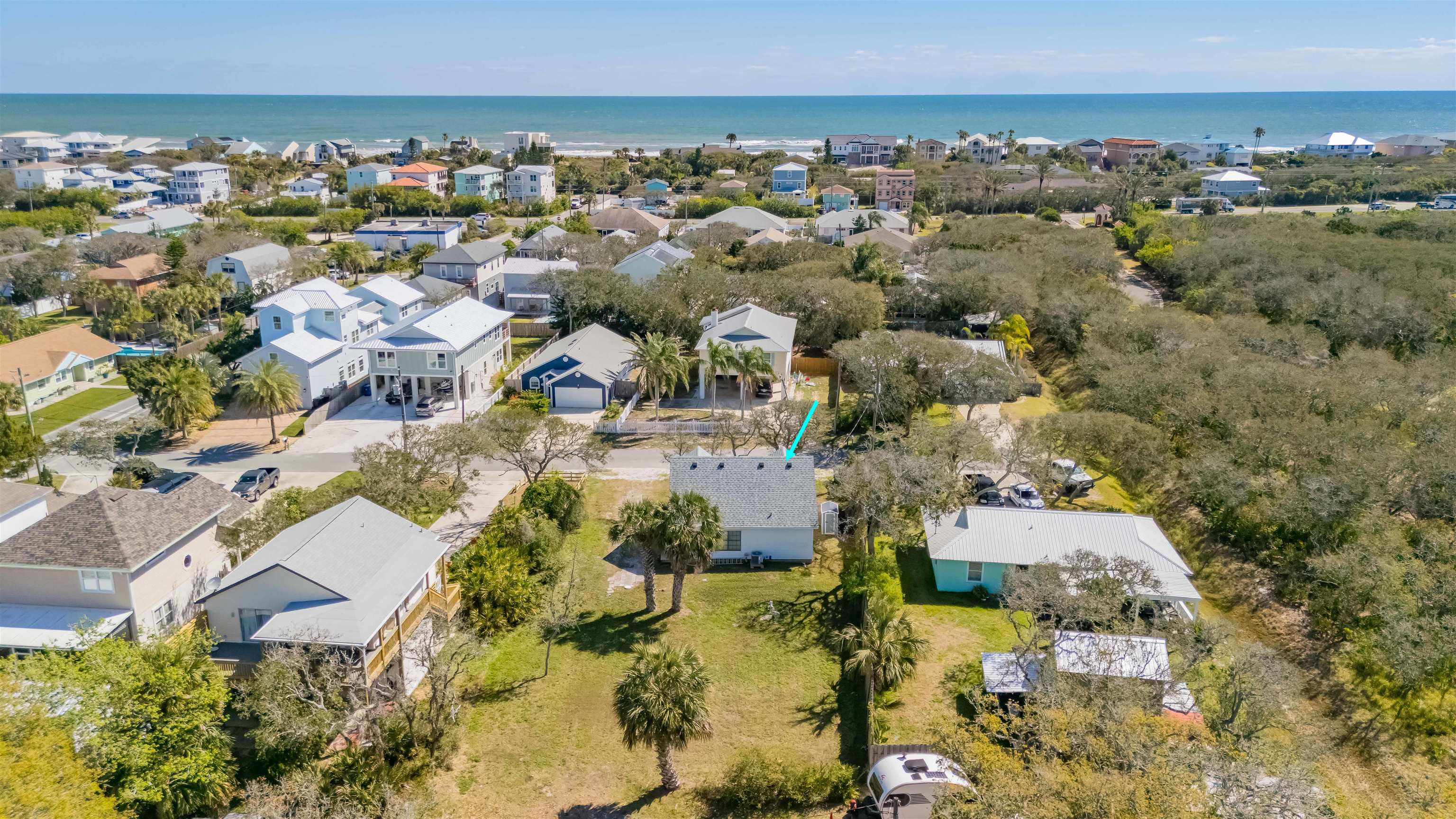 6659 Brevard Street St. Augustine, FL 32080 - Photo 12 of 27 an aerial view of residential houses with outdoor space