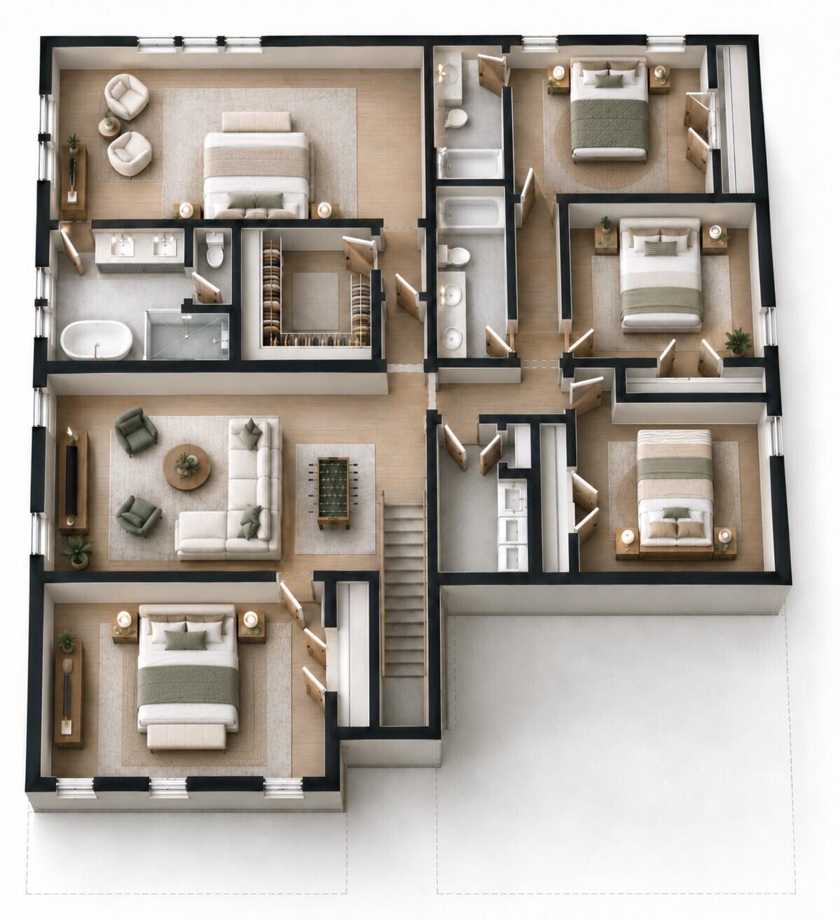 321 Prairie Point Place Summerville, SC 29486 - Photo 11 of 13 Rendering:Overhead view 2nd floor