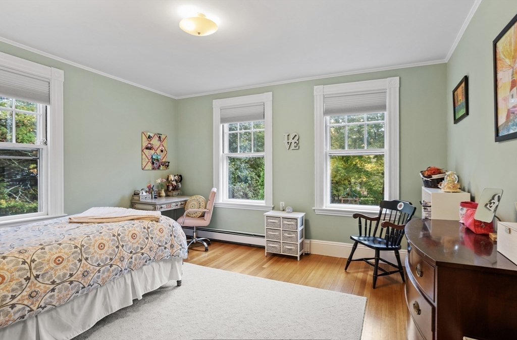 45 Walnut Road Hamilton, MA 01982 - Photo 26 of 40 a bedroom with a bed and wooden floor