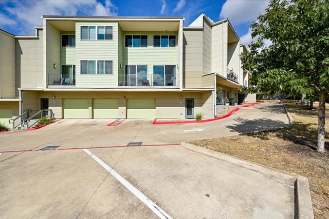 a house with trees in front of it