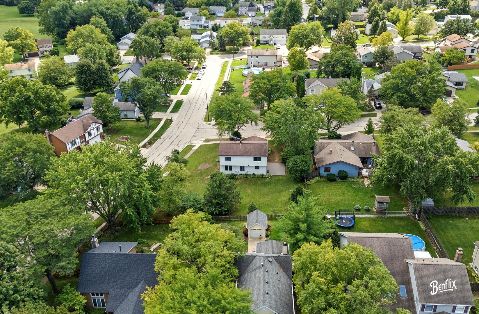 318 Exmoor Drive Streamwood, IL 60107 - Photo 23 of 26 an aerial view of residential houses with outdoor space and street view