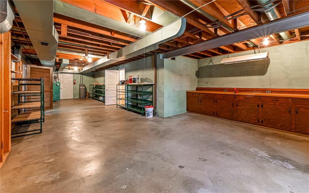 830 Hartzell School Road New Brighton, PA 15066 - Photo 25 of 31 a view of an empty room with wooden ceiling