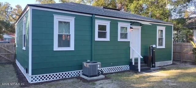 a front view of a house